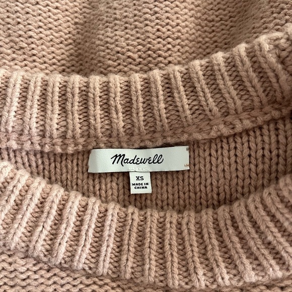 Madewell Flower Embroidered Pullover Sweater Dusty Blush - Picture 12 of 14